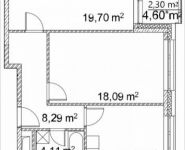 2-комнатная квартира площадью 63.4 кв.м, Лазоревый пр., 3 | цена 14 243 246 руб. | www.metrprice.ru