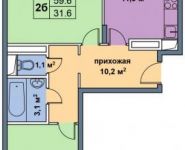 2-комнатная квартира площадью 59 кв.м, Аникеевская ул. | цена 4 231 600 руб. | www.metrprice.ru