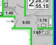 2-комнатная квартира площадью 55.6 кв.м, Вяземская улица, 10 | цена 10 550 000 руб. | www.metrprice.ru