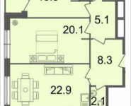 3-комнатная квартира площадью 77.9 кв.м, Серебрякова, корп.2 | цена 11 568 150 руб. | www.metrprice.ru