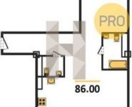 2-комнатная квартира площадью 84.3 кв.м, Школьная ул. | цена 9 038 600 руб. | www.metrprice.ru