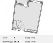 1-комнатная квартира площадью 38.7 кв.м, Береговой пр., ВЛ5 | цена 11 610 000 руб. | www.metrprice.ru