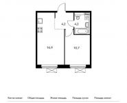 1-комнатная квартира площадью 36 кв.м,  | цена 4 208 400 руб. | www.metrprice.ru