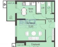 2-комнатная квартира площадью 55 кв.м, улица Липовый Парк, 6 | цена 5 600 000 руб. | www.metrprice.ru