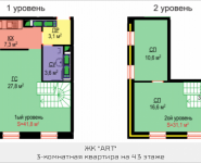 3-комнатная квартира площадью 70.7 кв.м, Авангардная, 6 | цена 8 484 000 руб. | www.metrprice.ru