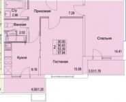 2-комнатная квартира площадью 57 кв.м, Муравская 2-я ул. | цена 5 980 987 руб. | www.metrprice.ru