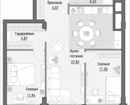 2-комнатная квартира площадью 69.44 кв.м, 1-я Ямская, 2 | цена 16 850 000 руб. | www.metrprice.ru