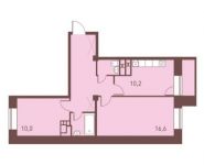 2-комнатная квартира площадью 55.2 кв.м, Шестая улица, 15 | цена 4 015 745 руб. | www.metrprice.ru