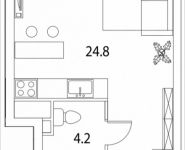 1-комнатная квартира площадью 31 кв.м, Золоторожский Вал, 11, стр. 9, корп.2 | цена 7 585 950 руб. | www.metrprice.ru