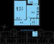 1-комнатная квартира площадью 38 кв.м, Студенческий пр. | цена 2 179 000 руб. | www.metrprice.ru