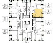1-комнатная квартира площадью 42.8 кв.м, улица Кулакова, 19 | цена 9 630 000 руб. | www.metrprice.ru