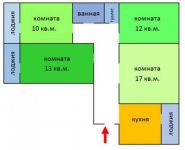 3-комнатная квартира площадью 75.5 кв.м, Фруктовая ул., 8К1 | цена 14 000 000 руб. | www.metrprice.ru