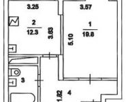 1-комнатная квартира площадью 47 кв.м, Погонный пр., 3 | цена 12 485 781 руб. | www.metrprice.ru