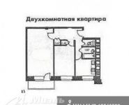 2-комнатная квартира площадью 43 кв.м, Врачебный проезд, 8к2 | цена 7 750 000 руб. | www.metrprice.ru