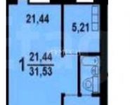 1-комнатная квартира площадью 30 кв.м, Каширское ш., 6К1 | цена 4 800 000 руб. | www.metrprice.ru