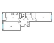 2-комнатная квартира площадью 54.7 кв.м, улица Мичурина, 17 | цена 4 211 900 руб. | www.metrprice.ru