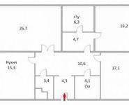 3-комнатная квартира площадью 113.1 кв.м, Серпуховский Вал ул., ВЛ19/21КБ | цена 30 300 000 руб. | www.metrprice.ru