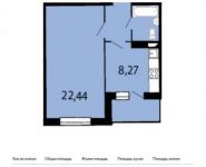 1-комнатная квартира площадью 38.8 кв.м, Гоголя ул., 3 | цена 4 105 040 руб. | www.metrprice.ru