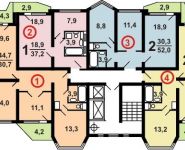 2-комнатная квартира площадью 52 кв.м, Бутово парк мкр, 11 | цена 5 180 000 руб. | www.metrprice.ru