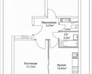 2-комнатная квартира площадью 58.28 кв.м, Родниковая, 5 | цена 6 309 556 руб. | www.metrprice.ru