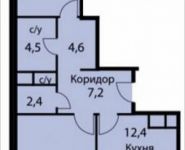 2-комнатная квартира площадью 64.5 кв.м, 3-й Нижнелихоборский проезд, 13к2 | цена 5 250 300 руб. | www.metrprice.ru