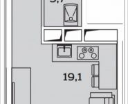 1-комнатная квартира площадью 26.2 кв.м в ЖК "SREDA", Рязанский проспект, 2, корп.5 | цена 4 700 000 руб. | www.metrprice.ru