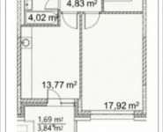 1-комнатная квартира площадью 46.14 кв.м, Лазоревый пр., 3 | цена 10 529 701 руб. | www.metrprice.ru