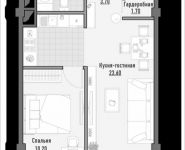 1-комнатная квартира площадью 44.82 кв.м в ЖК "Березовая Аллея", 1-я Ямская, 2 | цена 7 800 000 руб. | www.metrprice.ru