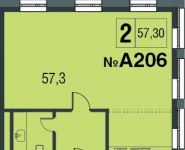 2-комнатная квартира площадью 57 кв.м в ЖК "AFI Residence. Павелецкая", Павелецкая набережная, 8 | цена 12 434 100 руб. | www.metrprice.ru