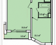 1-комнатная квартира площадью 57.5 кв.м, Квартал Северный, корп.11 | цена 4 761 000 руб. | www.metrprice.ru