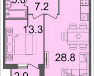 2-комнатная квартира площадью 55.8 кв.м, Серебрякова, 11-13, корп.3 | цена 8 141 220 руб. | www.metrprice.ru