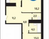 2-комнатная квартира площадью 63 кв.м, Акуловская улица, 26 | цена 4 929 600 руб. | www.metrprice.ru