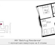 1-комнатная квартира площадью 66.7 кв.м, Садовническая ул. | цена 35 951 967 руб. | www.metrprice.ru