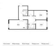 3-комнатная квартира площадью 86.9 кв.м, Варшавское ш., 141С11 | цена 13 730 200 руб. | www.metrprice.ru
