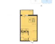 1-комнатная квартира площадью 28.7 кв.м, микрорайон Финский, 5 | цена 2 240 160 руб. | www.metrprice.ru