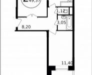 2-комнатная квартира площадью 49 кв.м, Просвещения ул., 13К1 | цена 3 242 930 руб. | www.metrprice.ru