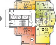 2-комнатная квартира площадью 64 кв.м, проспект Победы, 16к2 | цена 5 235 200 руб. | www.metrprice.ru