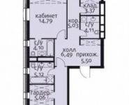 3-комнатная квартира площадью 117 кв.м, Усачева ул., 11 | цена 59 741 000 руб. | www.metrprice.ru
