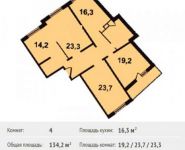 4-комнатная квартира площадью 134.2 кв.м, Павшинский бульвар, 30 | цена 11 499 100 руб. | www.metrprice.ru