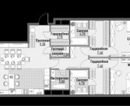 3-комнатная квартира площадью 78.5 кв.м, Ильменский проезд, 17к3 | цена 14 420 450 руб. | www.metrprice.ru