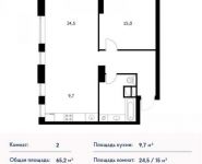 2-комнатная квартира площадью 2 кв.м в ЖК "Vander Park", Рублевское ш., 101 | цена 17 323 640 руб. | www.metrprice.ru