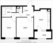 2-комнатная квартира площадью 56.3 кв.м, Тайнинская ул., 9 | цена 9 123 021 руб. | www.metrprice.ru