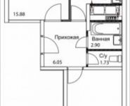 2-комнатная квартира площадью 59 кв.м, Муравская 2-я ул. | цена 6 796 466 руб. | www.metrprice.ru