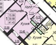 1-комнатная квартира площадью 40 кв.м, Кирова улица, д.17 | цена 2 300 000 руб. | www.metrprice.ru