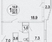 1-комнатная квартира площадью 39 кв.м, Льва Яшина ул., 7 | цена 5 200 000 руб. | www.metrprice.ru