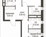 3-комнатная квартира площадью 113.91 кв.м, Усачёва, 12, корп.2.3 | цена 69 392 035 руб. | www.metrprice.ru