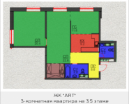 3-комнатная квартира площадью 85.1 кв.м, Авангардная, корп.5 | цена 8 254 700 руб. | www.metrprice.ru