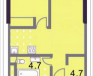 1-комнатная квартира площадью 37.3 кв.м, 3-я Хорошёвская улица, владение 7, корп.15 | цена 6 799 790 руб. | www.metrprice.ru