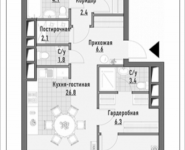 3-комнатная квартира площадью 95.98 кв.м, 1-я Ямская, 8 | цена 25 900 000 руб. | www.metrprice.ru