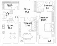 2-комнатная квартира площадью 105 кв.м, Малая Пироговская, 8 | цена 85 885 280 руб. | www.metrprice.ru
